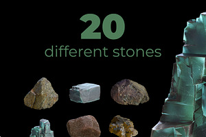 NATURAL Plants&stones Collection 02