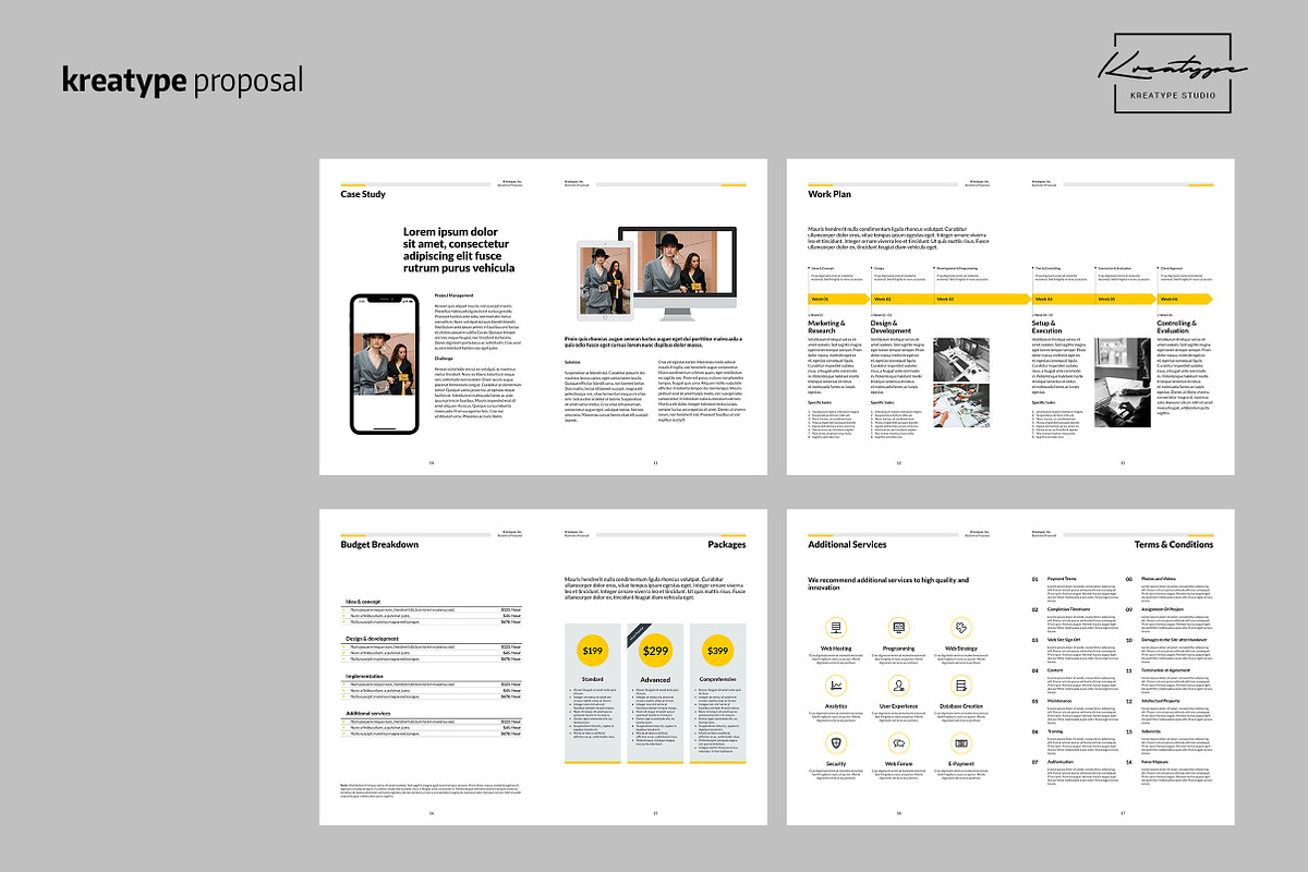Kreatype Proposal, a Brochure Template by Kreatype Studio (Photo 4 of 15)