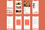 Responsive Food App UI Layout, an UI Kit Template by CreativeShaper (Thumbnail 2 of 4)