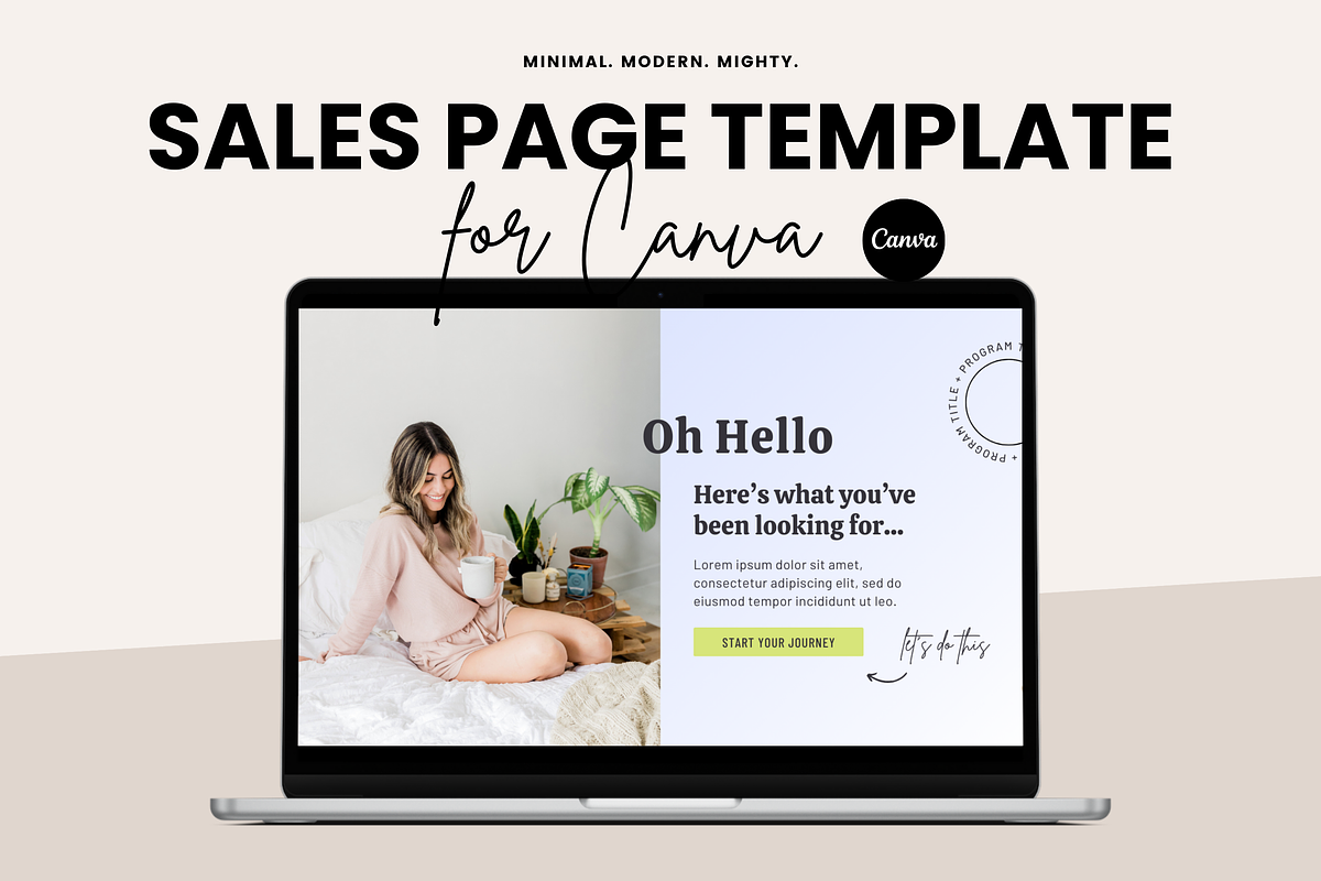 DAWN | Canva Sales Page Template, a Landing Page Template by Erin Cassidy (Photo 1 of 6)