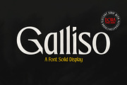 Galliso, a Serif Font by Dora Typefoundry (Thumbnail 17 of 17)