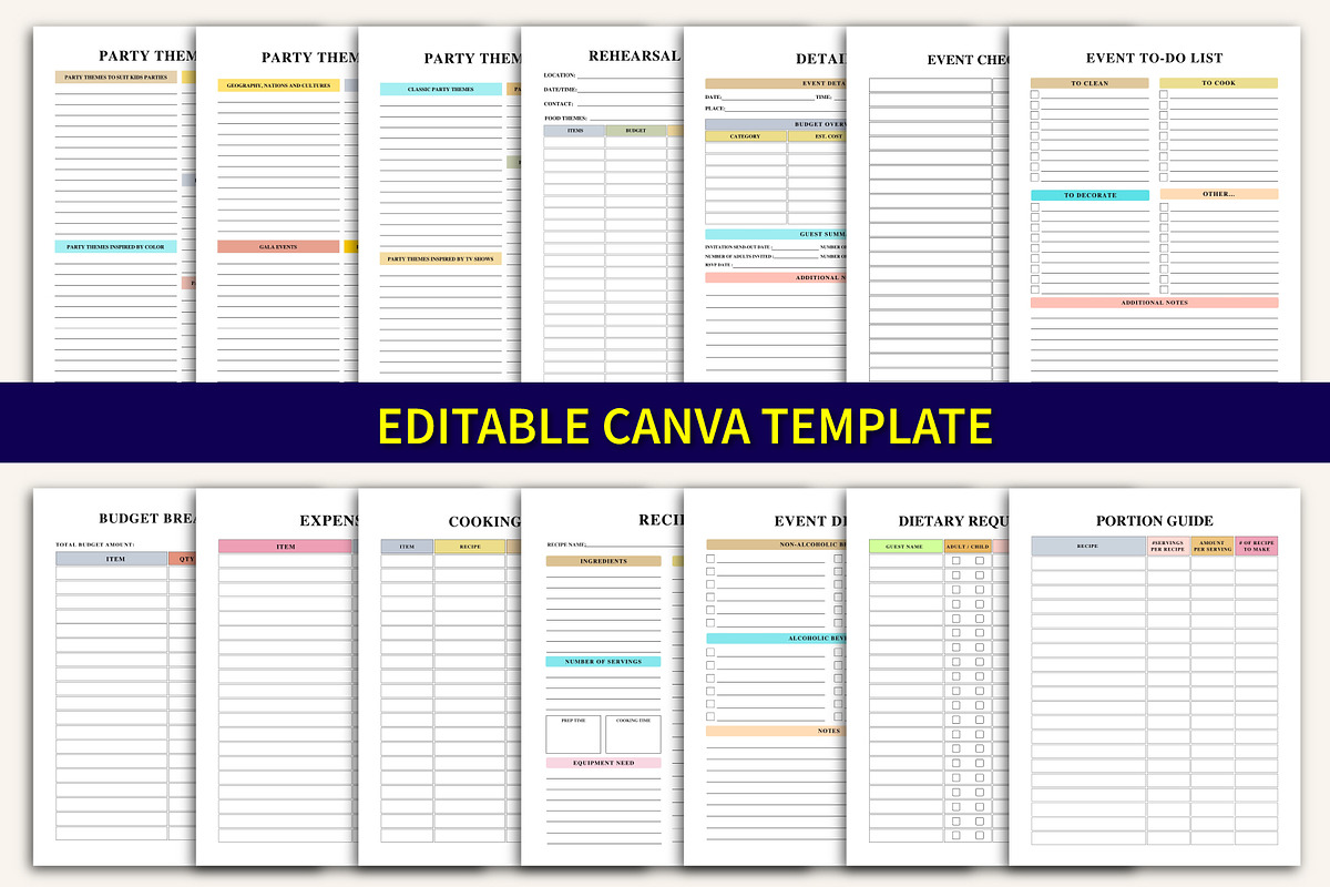 2026–2027 Event Management Planner, a Stationery Template by Designmela01 (Photo 9 of 10)