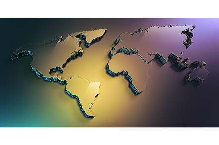 Fullscreen 3D world map, a Background Photo by BazziBa♥