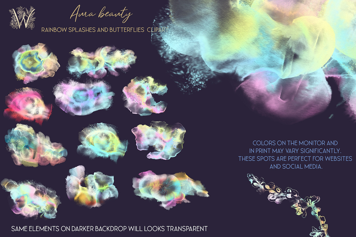 Aura Beauty, Abstract Rainbow, a Texture Graphic by WonderWonder (Photo 6 of 10)
