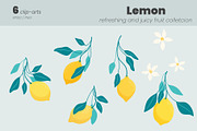 Lemon - fruit collection, a Pattern Graphic by moja doodle (Thumbnail 3 of 3)
