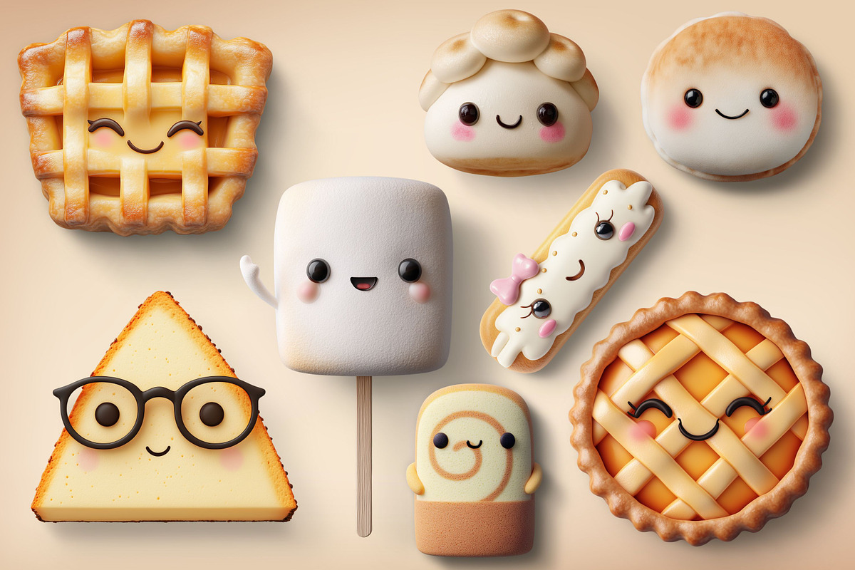 Kawaii Calories PNG Objects, an Object Graphic by Iconogenic (Photo 6 of 6)
