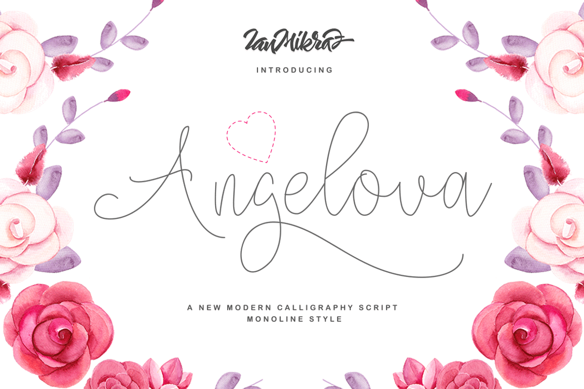 Angelova Monoline Script