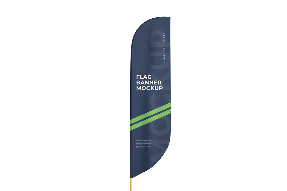 Feather Flag Banner Mockup, a Product Mockup by graphypix (Photo 1 of 4)