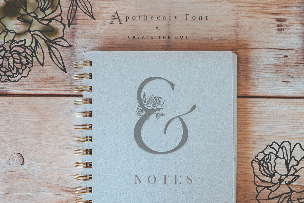 Apothecary Display Font, a Font by Create The Cut (Photo 13 of 13)
