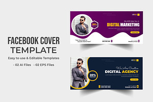 Digital marketing Social media cover, a Social Media Template by Designgrove