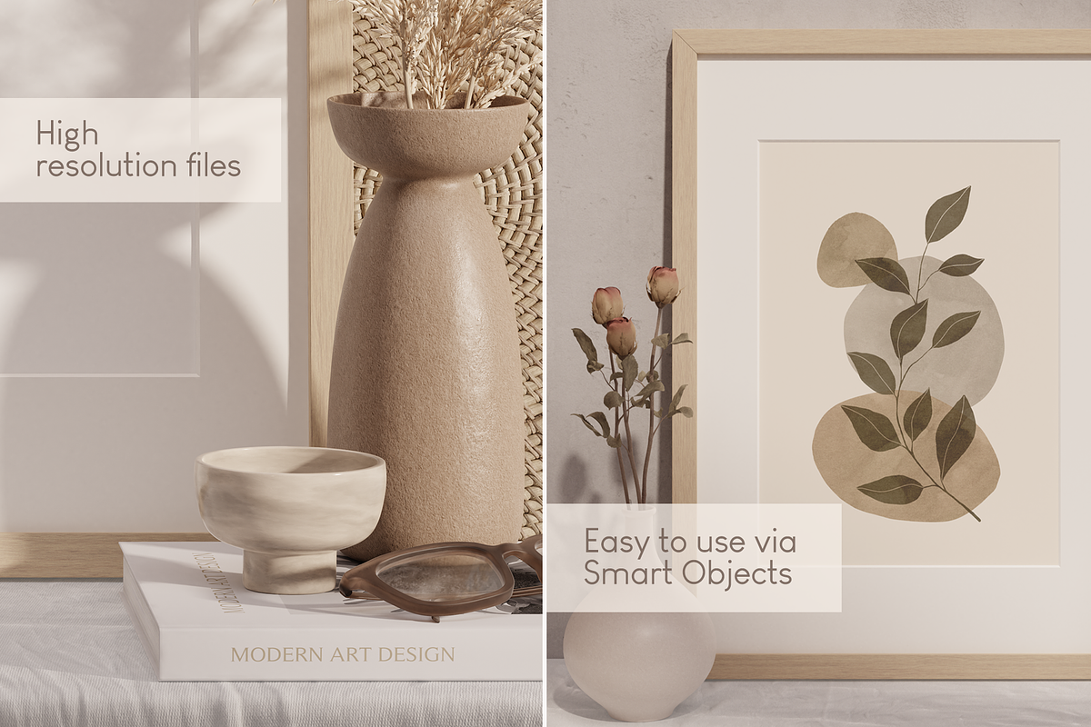 Artwork Frame Mockup Bundle Vol 1, a Print Template by Lelu Art Design (Photo 3 of 8)