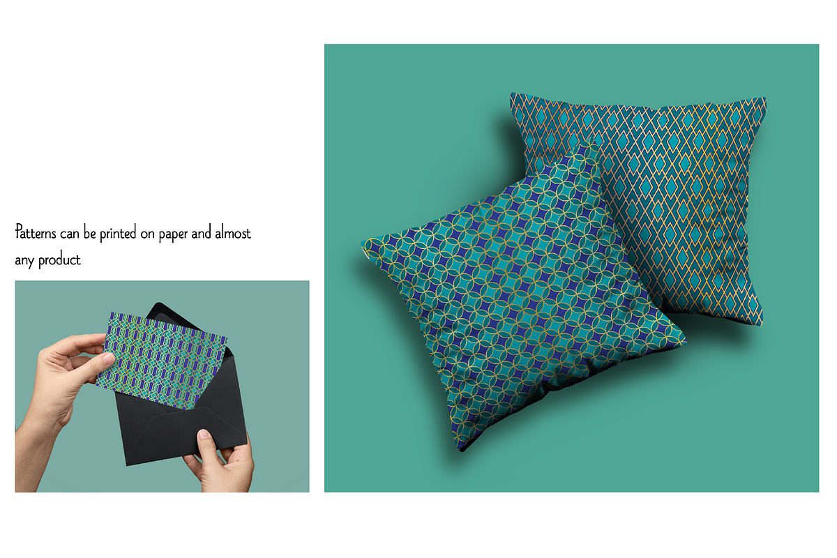 Seamless Moroccan Tile Patterns preview 2