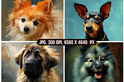 German Dogs Painterly Portraits, an Animal Illustration by PrintHaven Designs (Thumbnail 10 of 11)