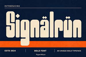 Signalrun - Bold Display Typeface