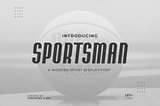 Sportsman-Modern Sport Display Font, a Sans Serif Font by overlaytemplates (Thumbnail 1 of 5)