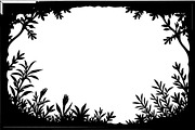 Black and white Frame Nature SVG Bun, an Object Graphic by jahid234 (Thumbnail 6 of 7)