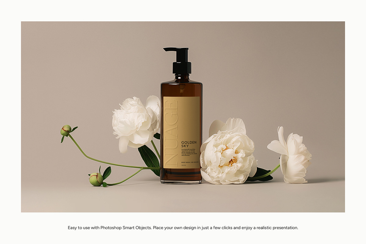 Amber Dispenser Bottle Mockup Bundle, a Packaging Mockup by Wildfield Studio (Photo 7 of 17)