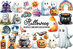 Halloween Sublimation Clipart, an Illustration by Daily.Designs