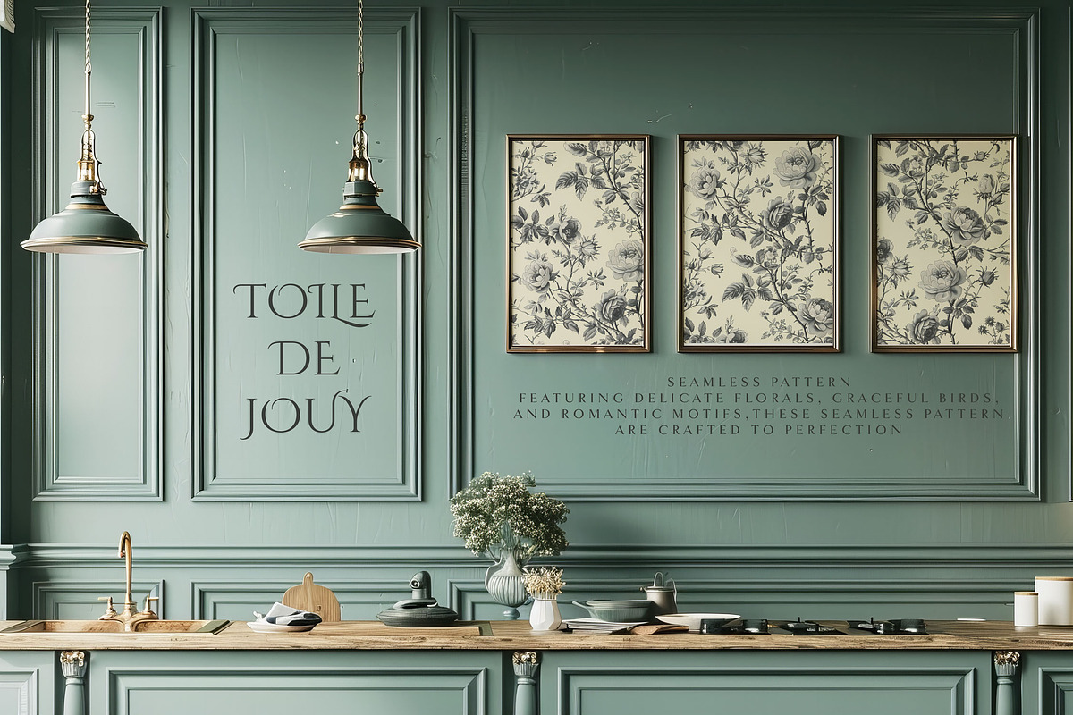 Toile De Jouy Print Design Patterns, a Pattern Graphic by Olya Creative (Photo 15 of 25)
