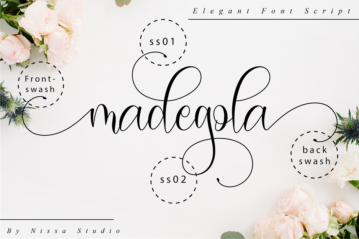 Madegola Script, a Script Font by Nissa Studio (Photo 10 of 12)