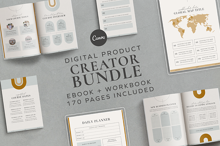 Digital Product Creator Canva Bundle