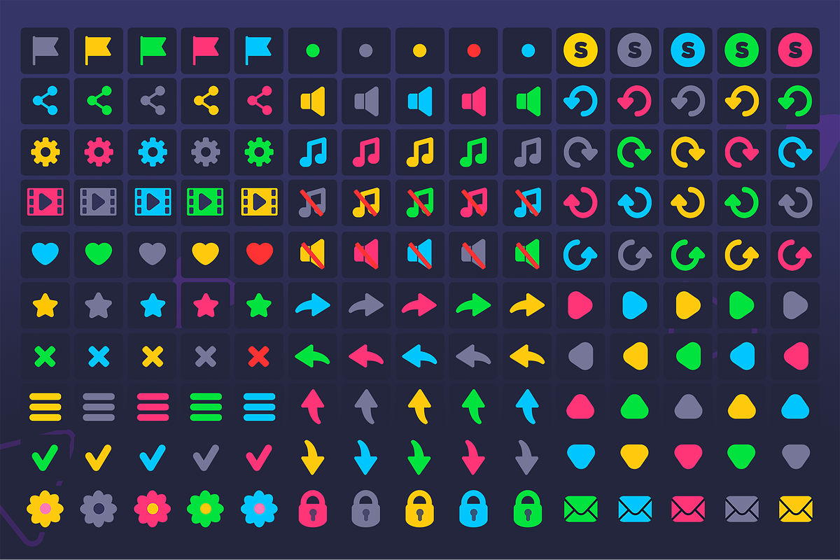 Flat Game GUI Pack, an Icon by KartInnka (Photo 4 of 16)