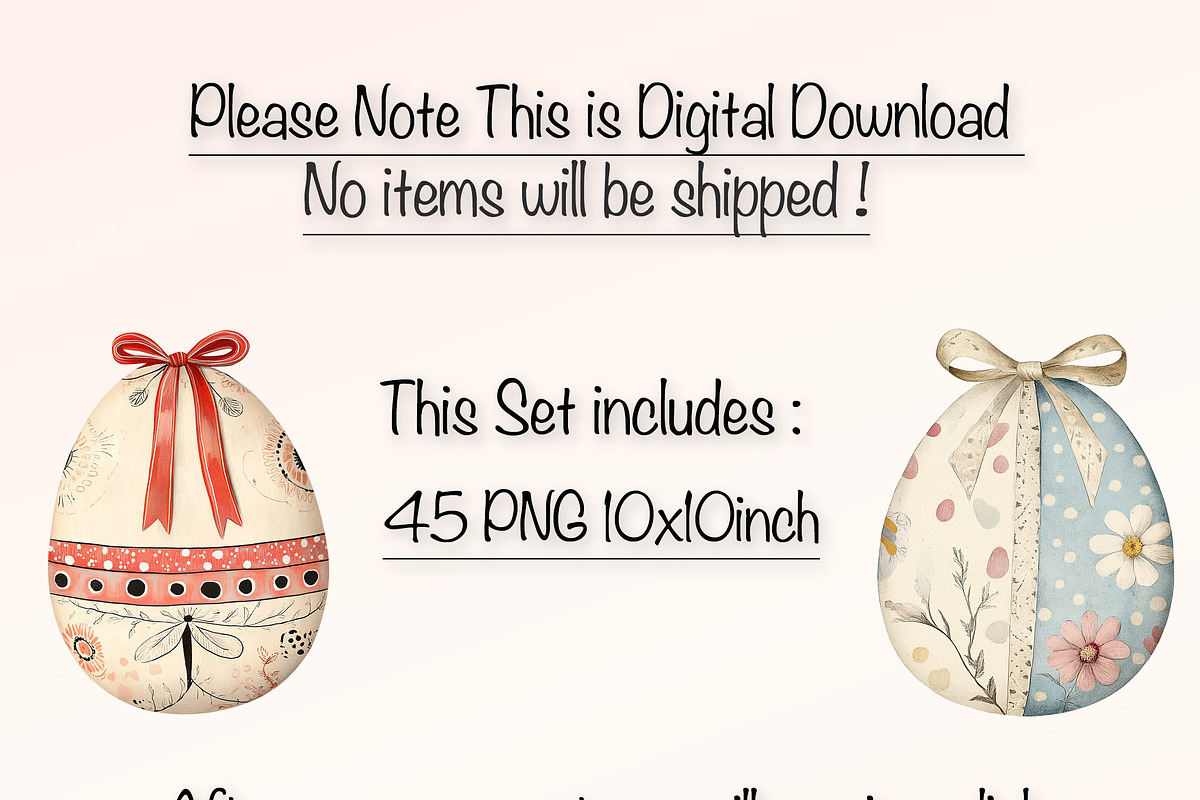 Easter Eggs With Bow Design Clipart, a Decorative Illustration by Fusion Dream (Photo 9 of 10)