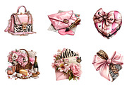 Valentines Day Clipart PNG Girly, an Illustration by CreationArt (Thumbnail 3 of 5)
