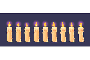 Candle flame animation. Candlelight, an Illustration by Stock-Smart-Start
