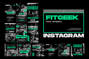 Fitgeek Instagram Template