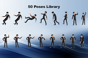 Businessman 3D Character Library