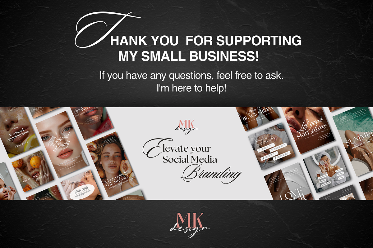 Skincare Instagram Canva Templates, a Social Media Template by DesignsbyMariaStudio (Photo 10 of 10)