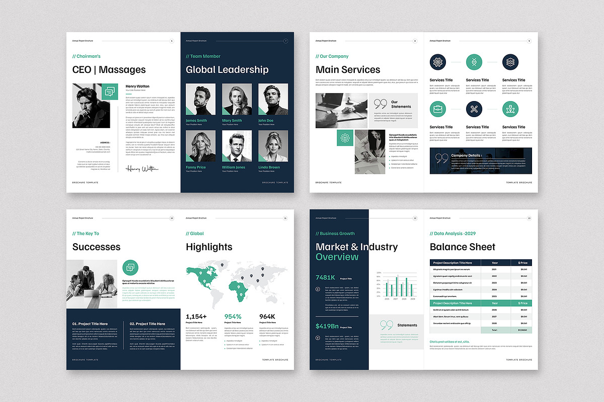 Annual Report Template, a Brochure Template by Cleffon_Graphic_Studio (Photo 4 of 7)