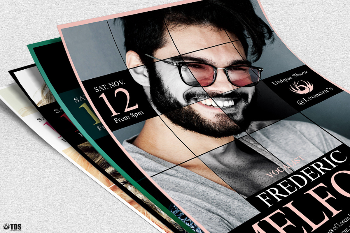 Artist Promotion Flyer Template V2, a Flyer Template by ThatsDesignArt (Photo 7 of 12)