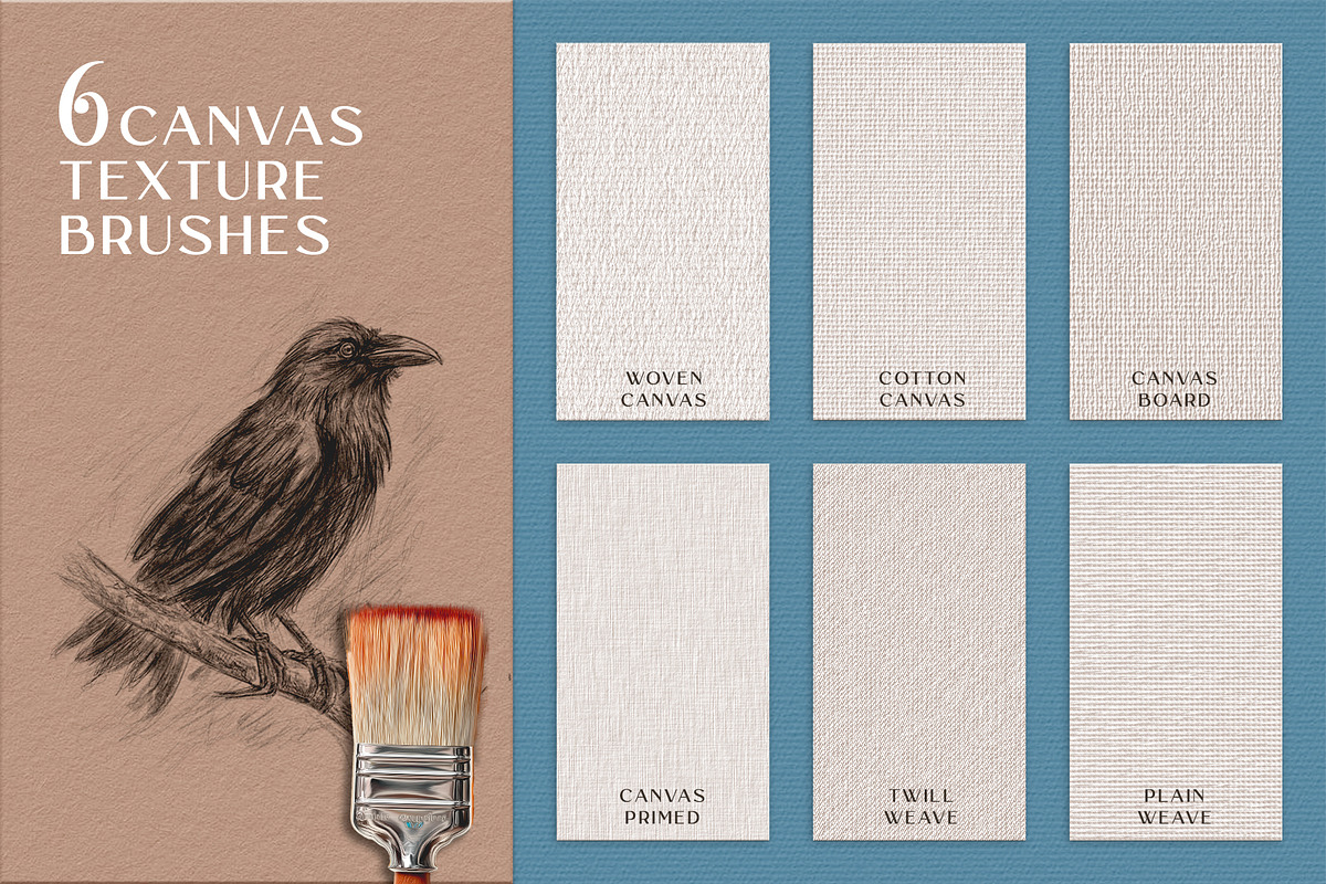 Photoshop Paper Texture Brushes, a Brush Add-On by GRANCI STUDIOS (Photo 5 of 8)