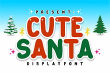 Cute Santa - Christmas Display Font