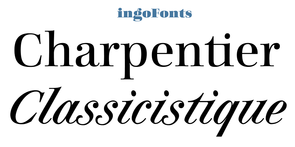 Charpentier Classicistique Pro, a Serif Font by ingoFonts (Photo 1 of 12)
