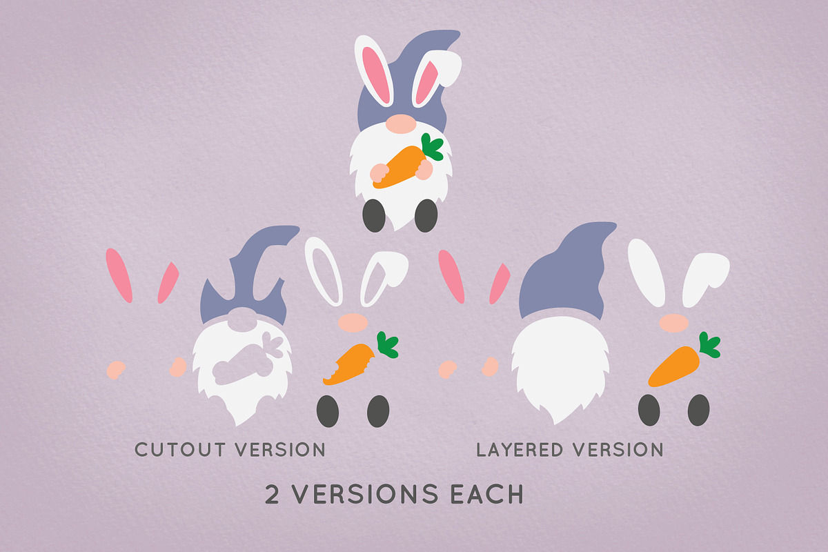 Easter Gnome Clipart svg png eps, an Animal Illustration by Peachycottoncandy (Photo 2 of 6)