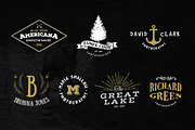 24 Vintage Logos + Monograms Pack, a Branding & Logo Template by DesignLux (Thumbnail 3 of 5)