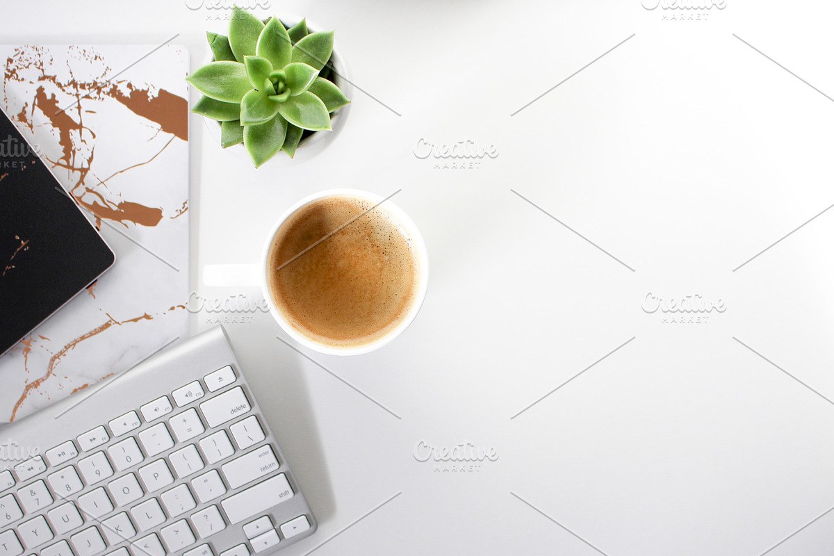 Minimalist desktop with Coffee, a Social Media Template by life i design by Nicki (Photo 1 of 3)