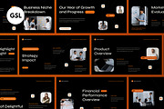 Black Annual Report Google Slide, a Presentation Template by graphicook (Thumbnail 1 of 4)