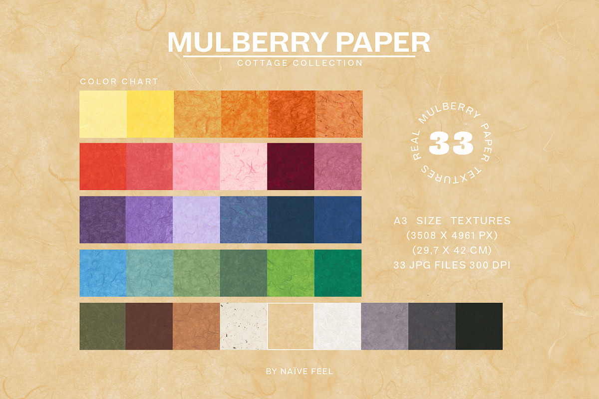 Mulberry Paper Textures, a Texture Graphic by Naive Feel (Photo 2 of 7)