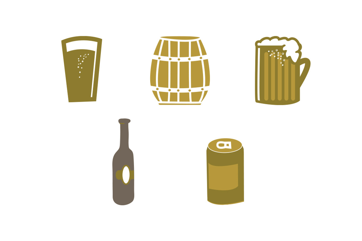 Beer Vector Brush, Pattern & Icons preview 2