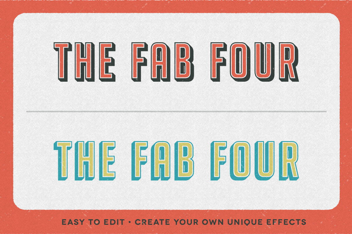 Retro Textpress - Illustrator Styles preview 4