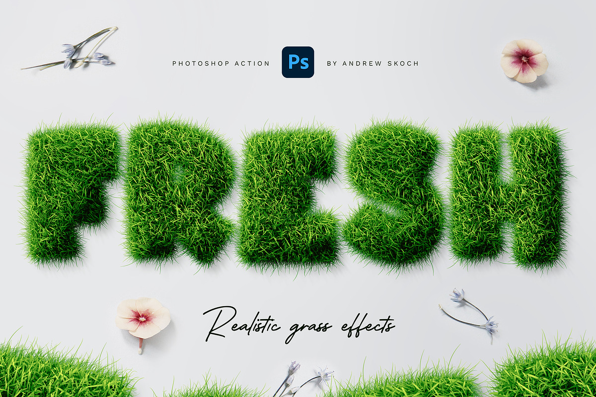 Grass Photoshop Action, an Action Add-On by Andrew Skoch Design (Photo 3 of 12)