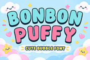 Bonbon Puffy - Modern Bubble Font, a Sans Serif Font by Limited.studio (Thumbnail 1 of 5)