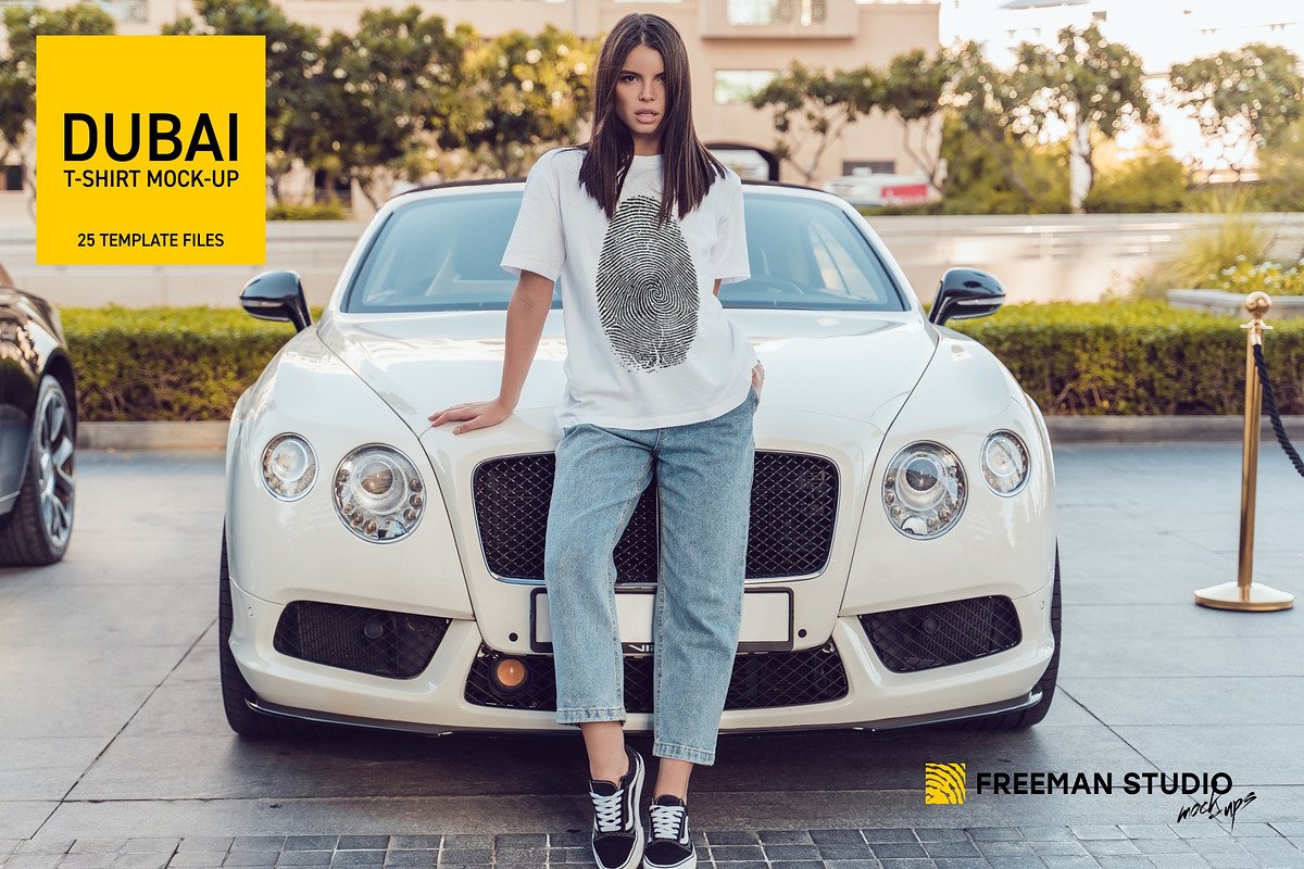 Dubai T-Shirt Mock-Up Set, an iPhone Mockup by Freeman Studio (Photo 1 of 17)