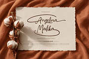 Angelina Malika Font, a Handwritten Font by Letterhanna Studio (Thumbnail 1 of 15)