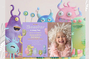 Cute Fluffy Monsters clipart, a Seasonal Illustration by AlenaVlasko stock Market (Thumbnail 4 of 5)