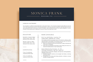 Resume template pro, Word, Pages, a Resume Template by VictoriousVita